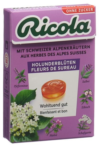 RICOLA fleurs sureau bonbons ss av stevia box 50 g - immagine 2