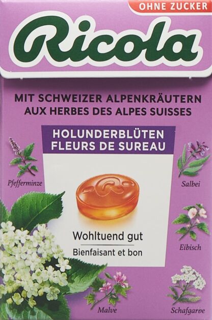 RICOLA fleurs sureau bonbons ss av stevia box 50 g