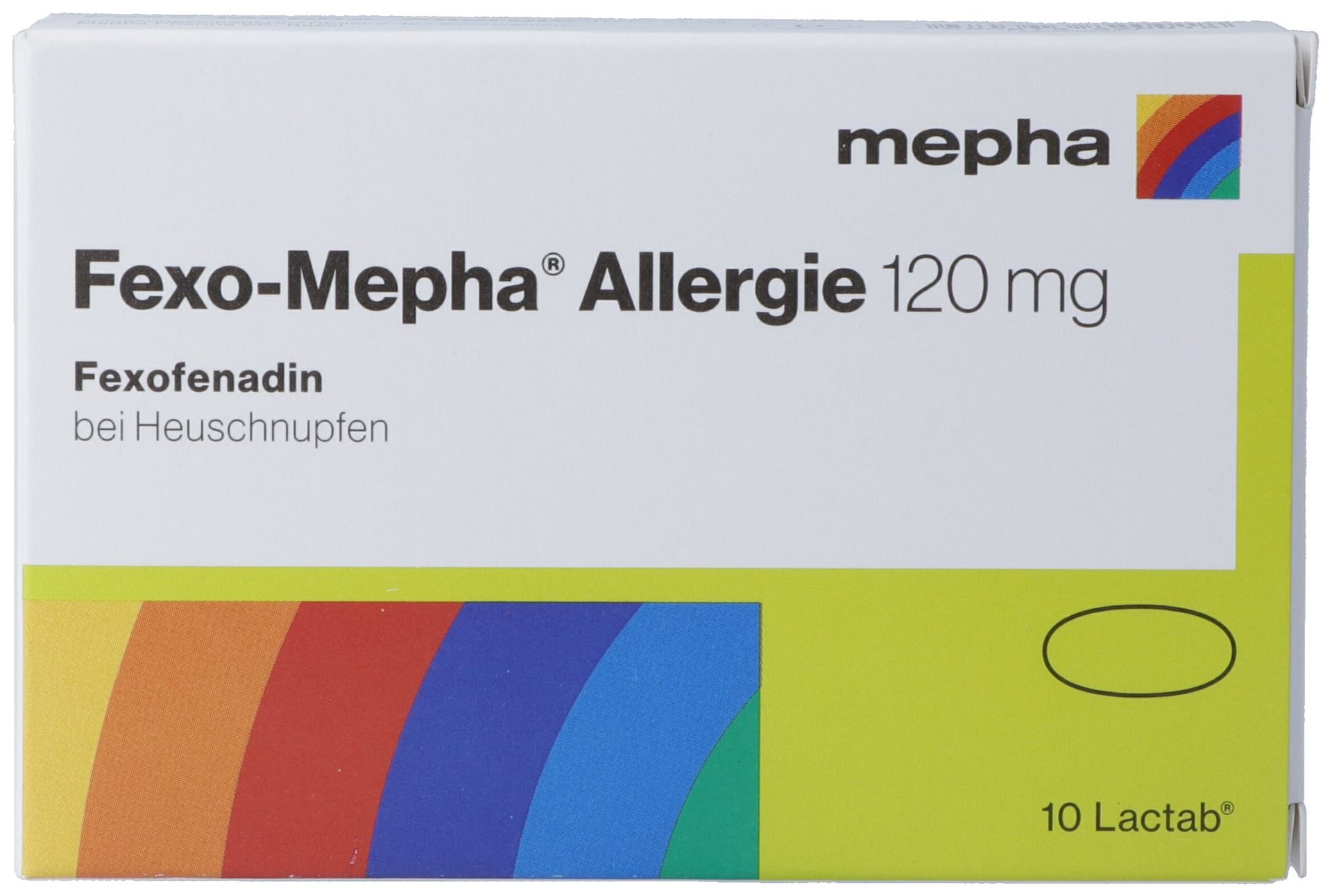 FEXO Mepha Allergie Lactab 120 mg 10 pce