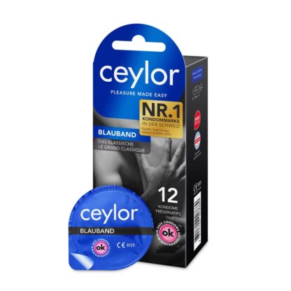 CEYLOR Bande bleue préservatif a réserv (n) 12 pce - immagine 2