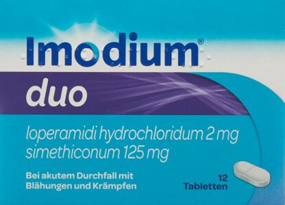 IMODIUM Duo (siméticone 125 mg/133 mg) cpr 12 pce