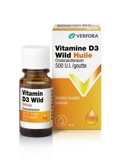VITAMINE D3 Wild Huile 500 UI/goutte 10 ml - immagine 4