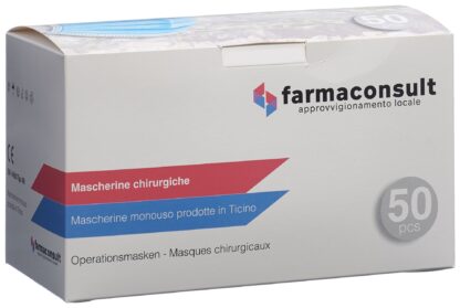 FARMACONSULT masque méd jet type IIR VB bl 50 pce - immagine 2