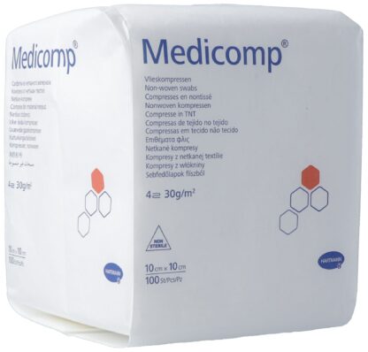 MEDICOMP 4 plis S30 10x10cm non stérile 100 pce - immagine 2