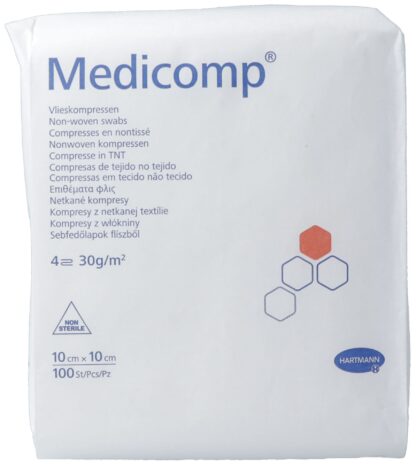 MEDICOMP 4 plis S30 10x10cm non stérile 100 pce