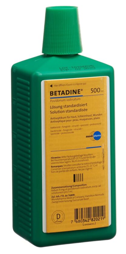 BETADINE solution désinfectante fl 500 ml - immagine 2