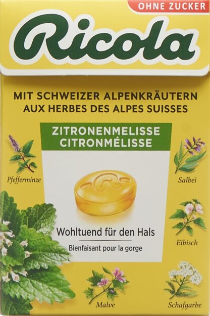 RICOLA citron mélisse bonb ss av stevia box 50 g
