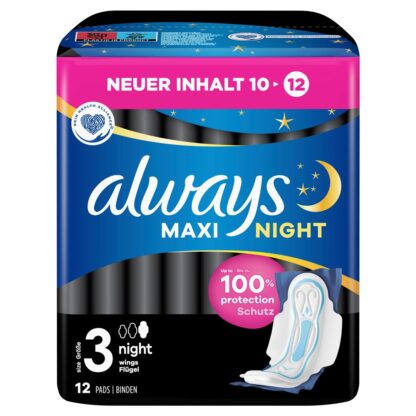 ALWAYS Maxi serviettes hygiéniq Night aile 12 pce - immagine 2