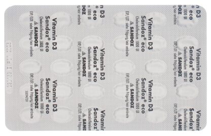 VITAMINE D3 Sandoz eco caps moll 1000 UI 90 pce - immagine 8