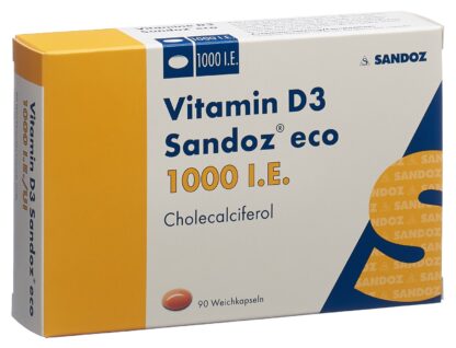 VITAMINE D3 Sandoz eco caps moll 1000 UI 90 pce - immagine 3