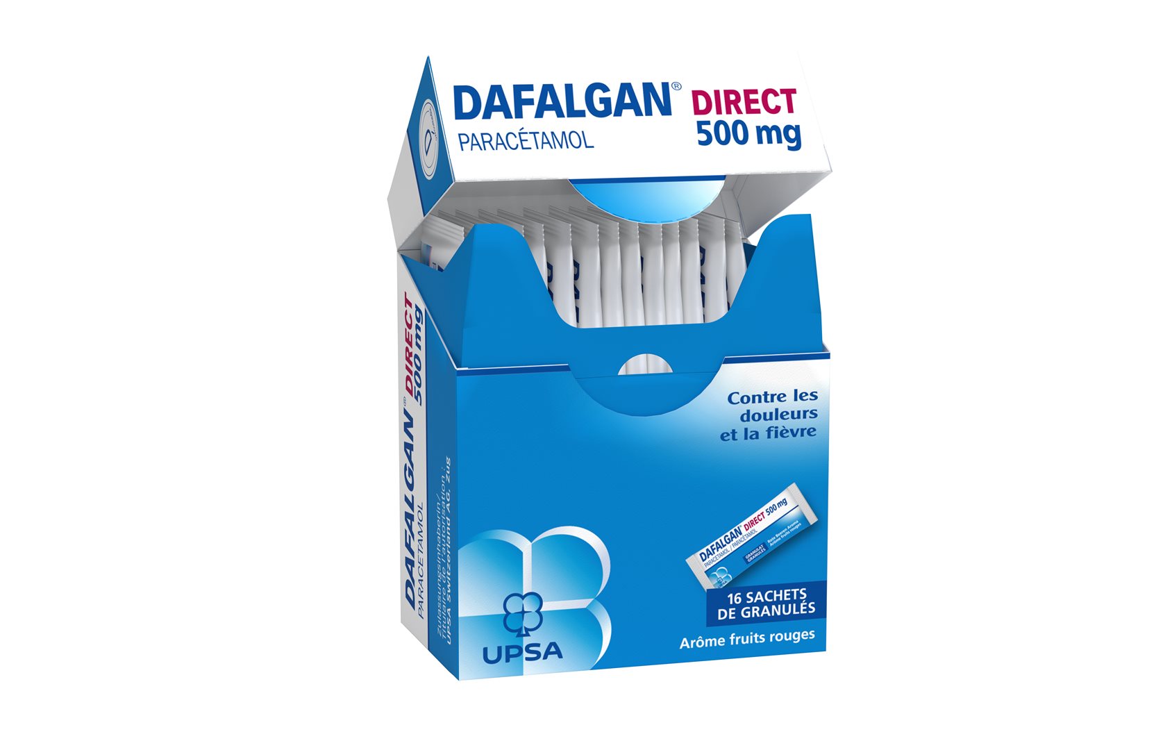 DAFALGAN Direct gran 500 mg baies rouges 16 pce - immagine 7