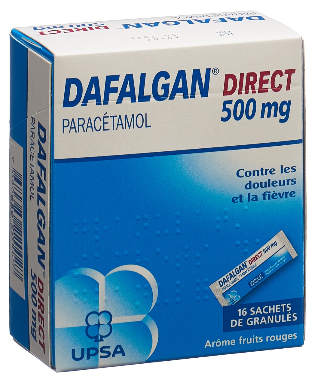 DAFALGAN Direct gran 500 mg baies rouges 16 pce - immagine 4