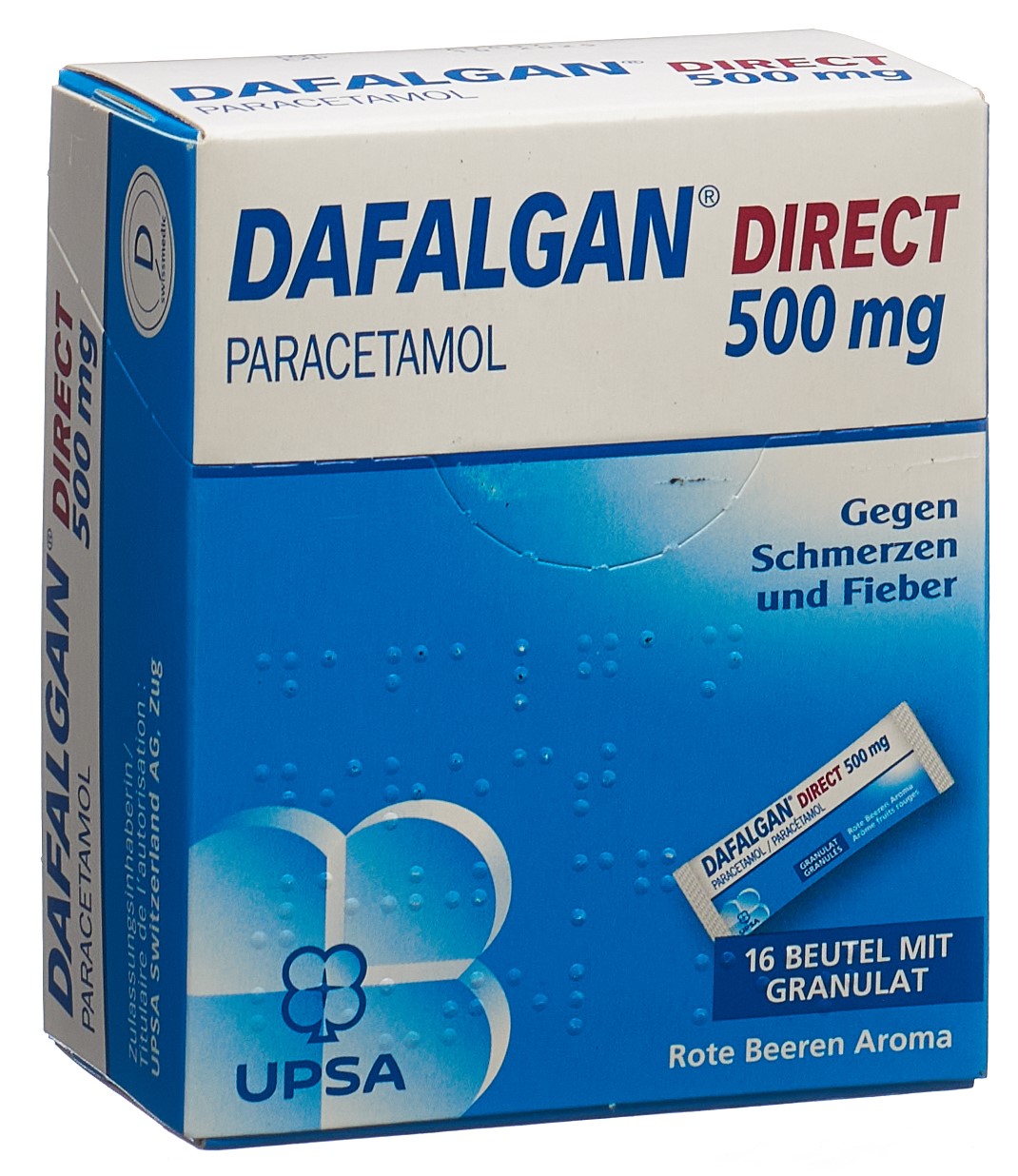 DAFALGAN Direct gran 500 mg baies rouges 16 pce - immagine 3