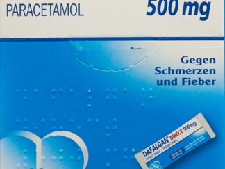 DAFALGAN Direct gran 500 mg baies rouges 16 pce