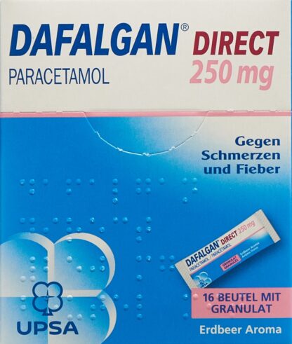 DAFALGAN Direct gran 250 mg fraise sach 16 pce