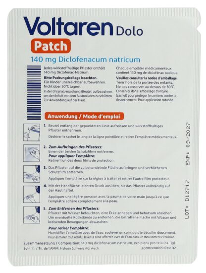 VOLTAREN DOLO patch empl 140 mg sach 10 pce - immagine 5