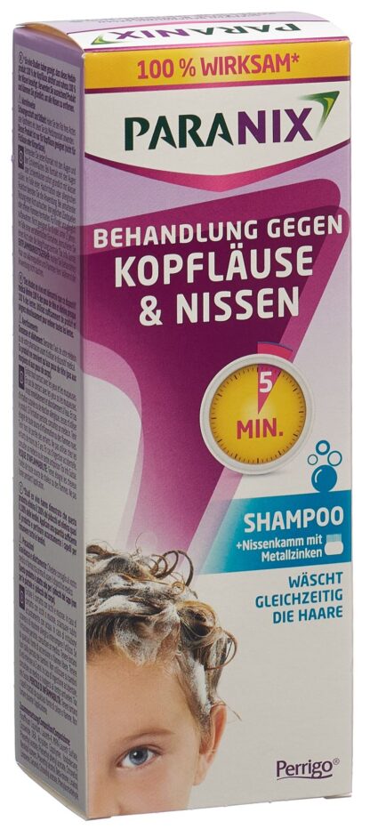 PARANIX 5 minutes shampoo 200 ml + peigne - immagine 3