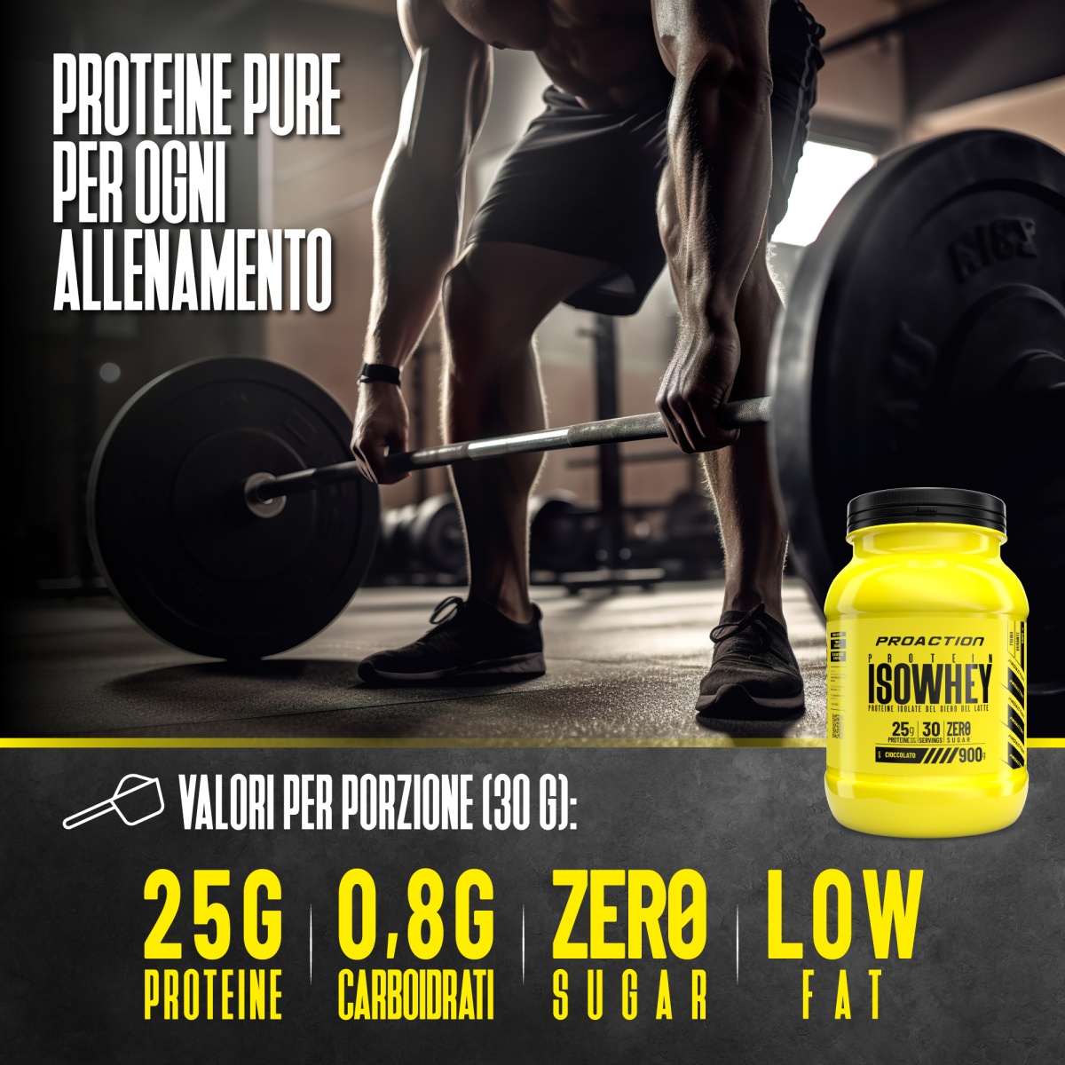 PROACTION Isowhey Wafer Nocciola 900g - immagine 4