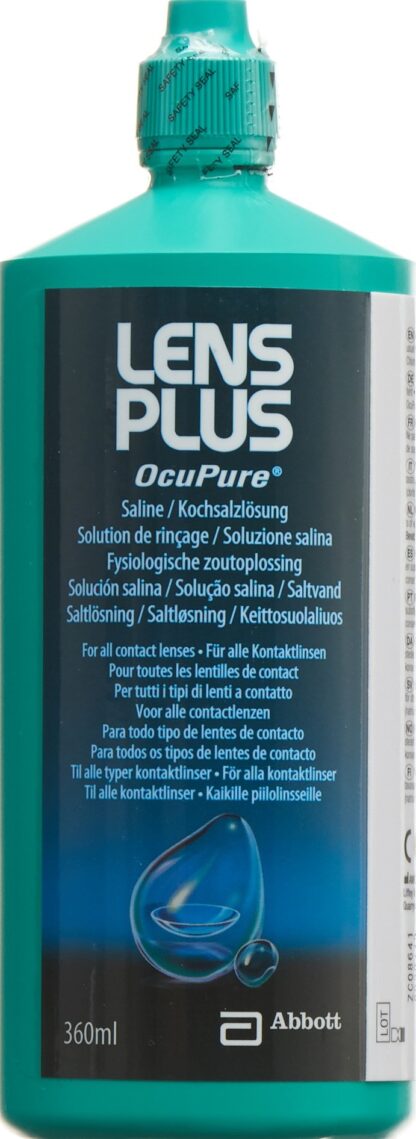 LENS PLUS OcuPure solution saline fl 360 ml