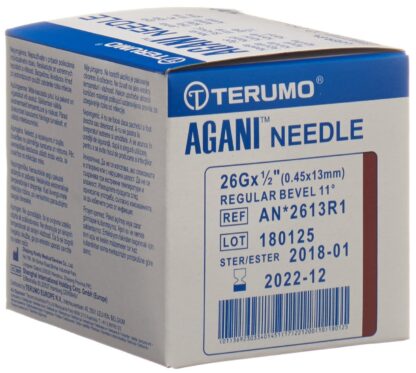 TERUMO Aga aigu usa uniq 26G 0.45x13mm bru 100 pce - immagine 2