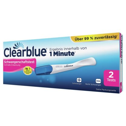 CLEARBLUE test de grossesse détection rapide 2 pce