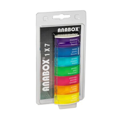 ANABOX pilulier 1x7 multicol a/f/i blist