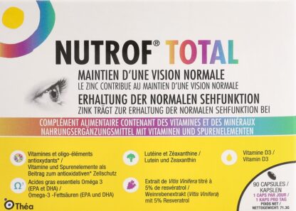 NUTROF Total Vit Spuren Omega 3 caps Vit D3 90 pce