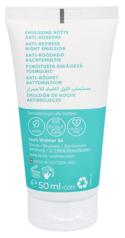 WIDMER anti-rougeurs emulsion de nuit tb 50 ml - immagine 8