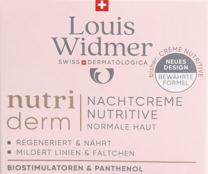 WIDMER Nutriderm crème nuit nutritive parf 50 ml