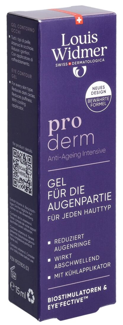 WIDMER Proderm gel contour yeux parf 15 ml - immagine 3