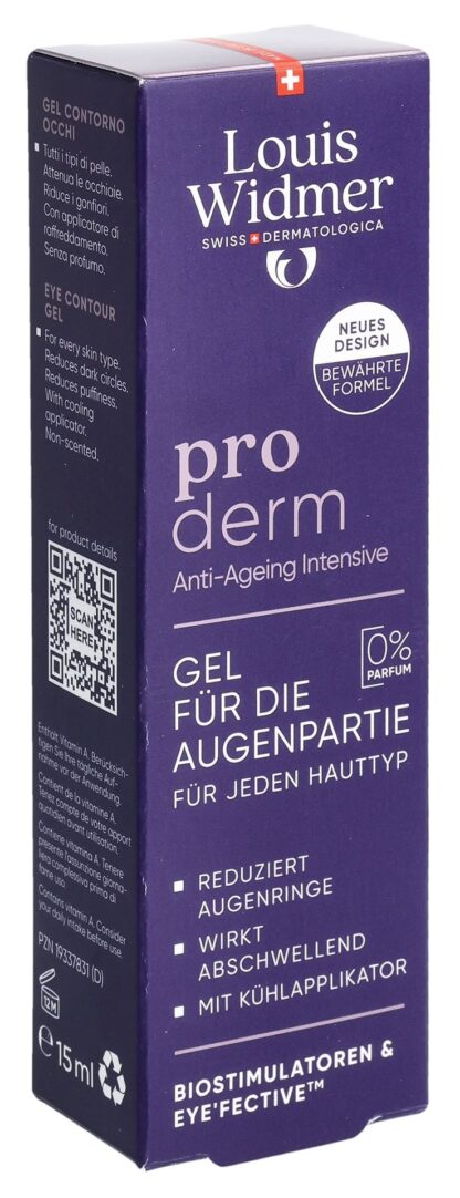 WIDMER Proderm gel contour yeux s parf 15 ml - immagine 3