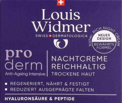 WIDMER Proderm crème nuit riche parf 50 ml