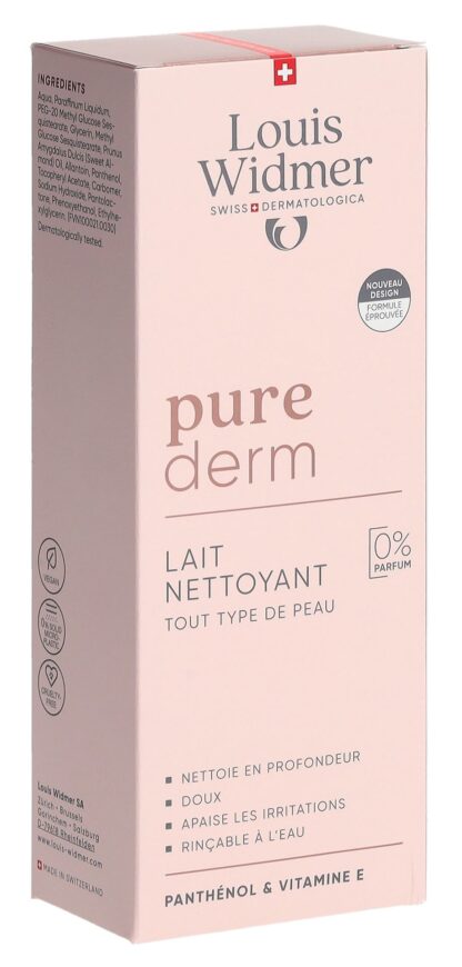WIDMER Purederm lait nettoyant s parf 200 ml - immagine 4