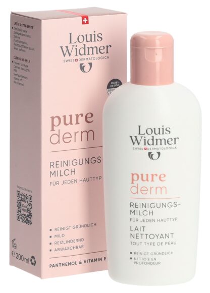 WIDMER Purederm lait nettoyant s parf 200 ml - immagine 5