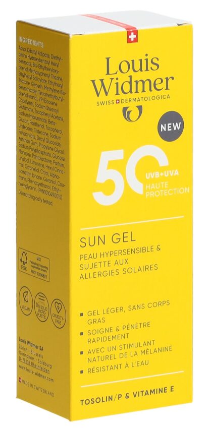 WIDMER sun gel SPF50 parf 100 ml - immagine 4