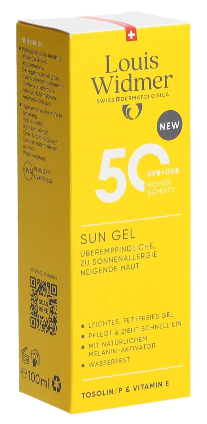 WIDMER sun gel SPF50 parf 100 ml - immagine 3