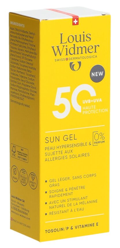 WIDMER sun gel SPF50 s parf 100 ml - immagine 4