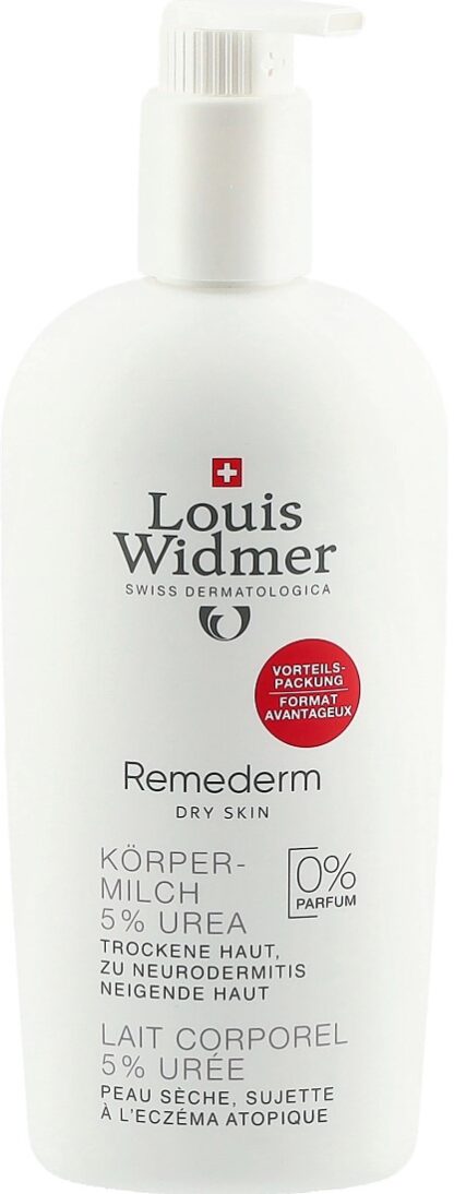 WIDMER Remederm lait cor 5% urée s parf 400 ml