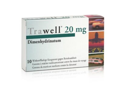 TRAWELL chewing gums dragées 20 mg 10 pce