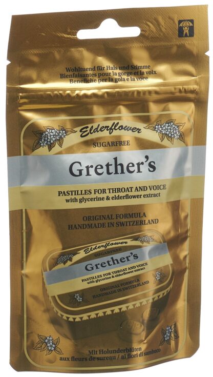 GRETHERS Elderflower past s suc sach 110 g - immagine 2