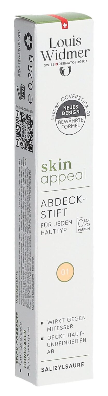 WIDMER Skin Appeal Abdeckstift 01 0.25 g - immagine 3
