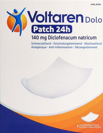 VOLTAREN DOLO 24h patch empl 140 mg sach 5 pce