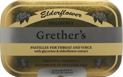 GRETHERS Elderflower past s suc bte 110 g