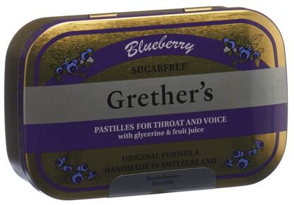 GRETHERS Blueberry pastilles sans sucre 110 g - immagine 2
