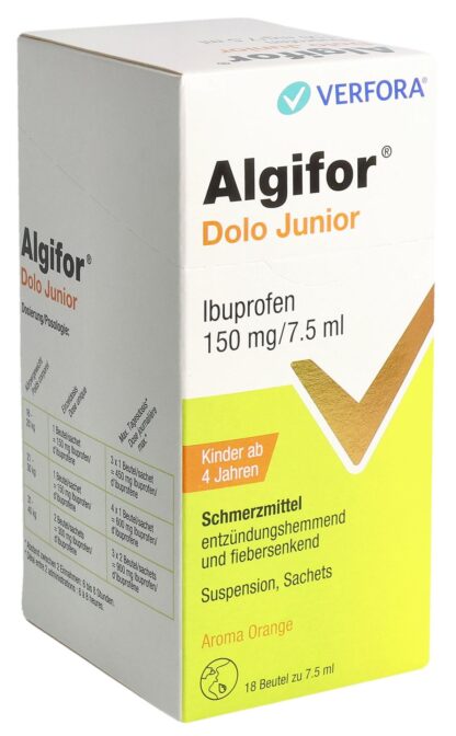 ALGIFOR Dolo Junior 150 mg/7.5ml 18 sach 7.5 ml - immagine 3