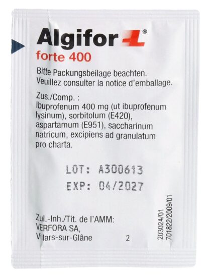 ALGIFOR-L forte gran 400 mg sach 10 pce - immagine 8