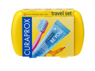 CURAPROX travel set jaune