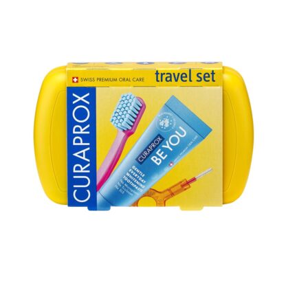CURAPROX travel set jaune
