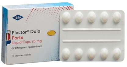FLECTOR Dolo Forte Liquid Caps 25 mg 10 pce - immagine 6