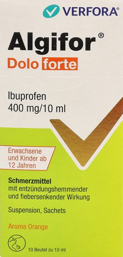 ALGIFOR Dolo forte susp 400 mg/10ml 10 pce